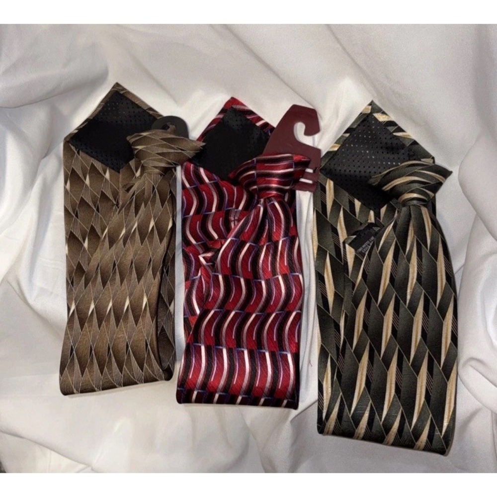 3 Stafford Mens Formal Neckties brand new